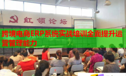 跨境电商ERP系统实战培训全面提升运营管理能力