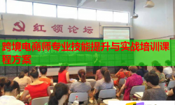跨境电商师专业技能提升与实战培训课程方案
